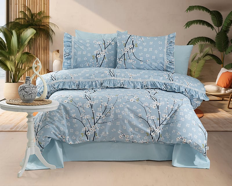 Terapi 6 Parça Fırfırlı Nevresim Seti